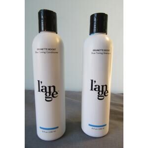 (2) L'ange Brunette Boost Blue Toning Shampoo 8 ounce